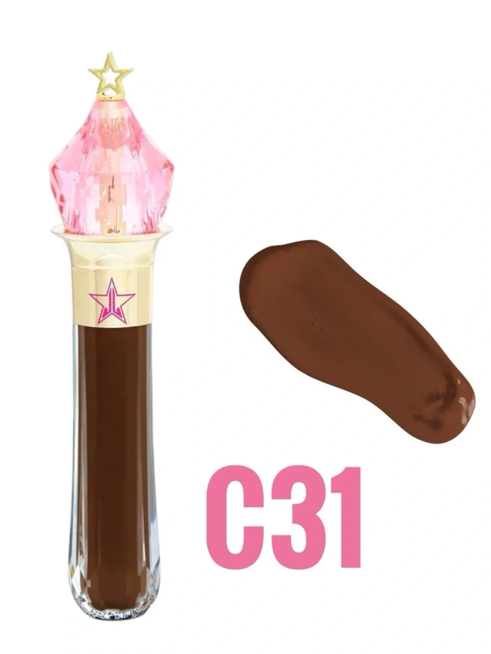 Jeffree Star C31 Magic Star Concealer Deep Brown Darkest Shade Cruelty-free